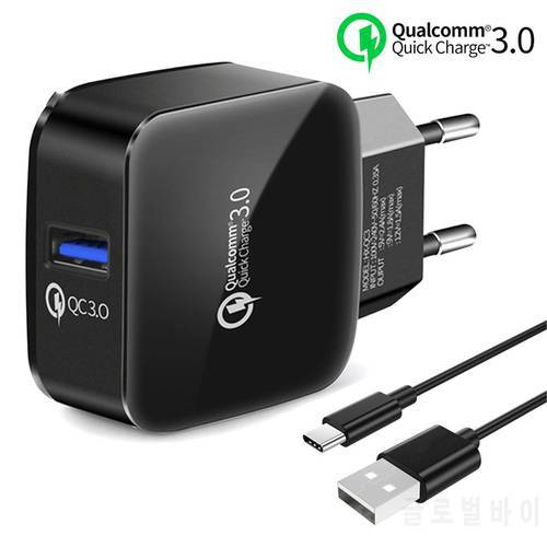 Quick Charge 3.0,18W Travel Rapid Charger with USB Type C Charging Cable For Google Pixel/Pixel 3, Pixel XL/Pixel 3XL,HTC U11/10