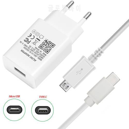 5V 2A Charger Cable For Xiaomi Redmi Note 9 8T USB Charging Wall Phone Charger For Samsung Huawei Micro USB Cord Type C Adapter