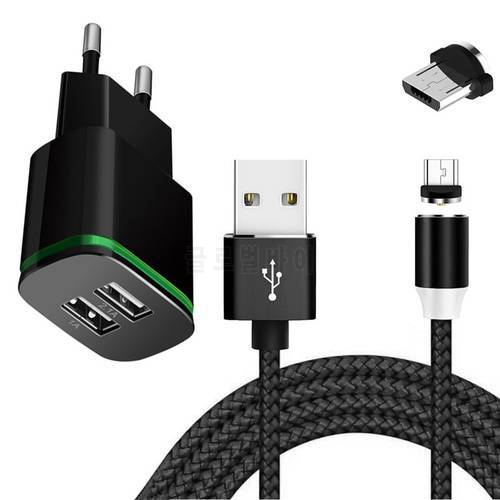 For Samsung Xiaomi Redmi Huawei honor 9A 9C Meizu Umidigi A5 Pro NOKIA 2.3 Android phone charger Magnetic Micro USB Charge Cable