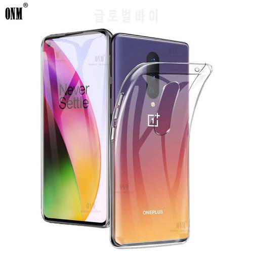 For OnePlus 8 Case For OnePlus Ace / 8 / 8 Pro TPU Silicon Clear Fitted Bumper For OnePlus 8 Pro / Ace Transparent Back Cover