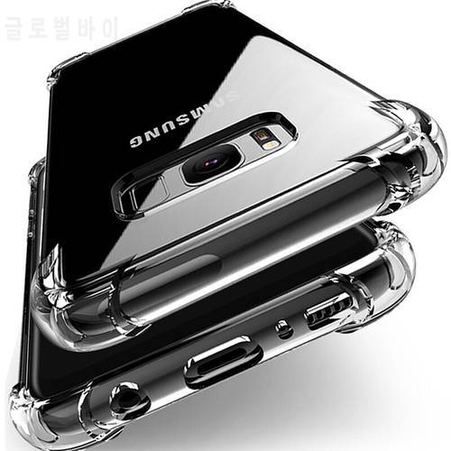 Airbag Transparent Phone Cases For Samsung Note10 Pro Case Soft Cover For Samsung Galaxy S10 Lite S9 S8 A8 Plus A6 A7 J4 J6 2018