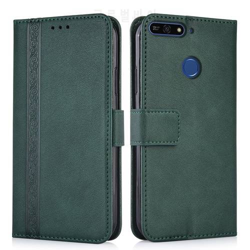 for Wallet Leather case on Huawei Honor 7C AUM-L41 Cover For Huawei 7C 7 C AUM-L41 Fundas book case