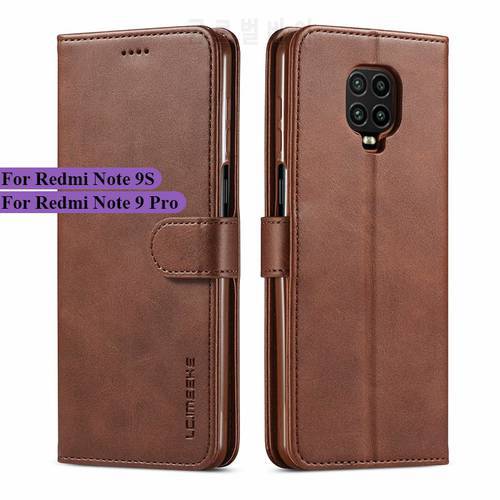 Xiaomi Redmi Note 9 Pro Case Leather Vintage Phone Case For Redmi Note 9S Case Flip Magnetic Wallet Cover On Redmi Note 9 S Case