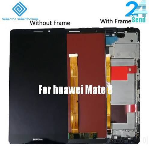 6.0 inch For Huawei Mate 8 LCD Display+Touch Screen Digitizer Assembly Replacement+ Frame For Huawei Mate 8 NXT-L29