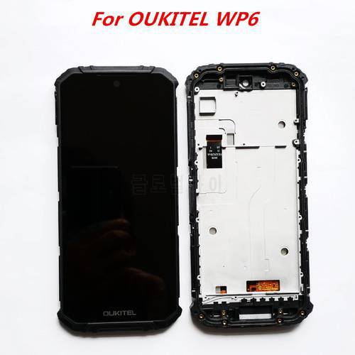 Original 6.3inch Touch Screen + 2340x1080 LCD Display With Frame Digitizer Assembly For OUKITEL WP6 Smartphone Android 9.0