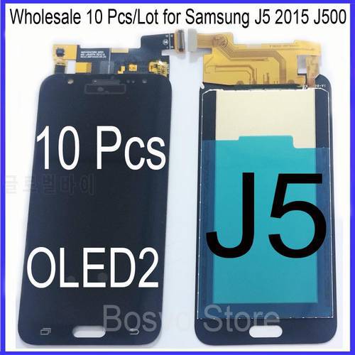 Wholesale 10 Pieces/Lot for Samsung J5 2015 J500 LCD Screen display with touch Digitizer assembly