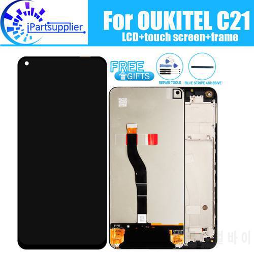 6.4 inch OUKITEL C21 LCD Display+Touch Screen 100% Original Tested LCD Digitizer Glass Panel Replacement For OUKITEL C21
