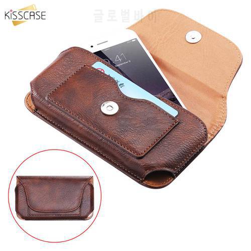Kisscase Leather Phone Belt case 6.5/5.8/4.7&39&39 Waist Bag Magnetic Phone Case for iPhone XR XS Max 8 Plus Pouch Cover Belt Clip