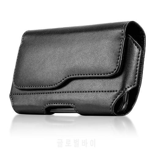 Universal Phone Pouch Case For iPhone Samsung Xiaomi Huawei Nokia LG Mobile Phone Waist Bag Belt Clip Holster Leather Cover Case