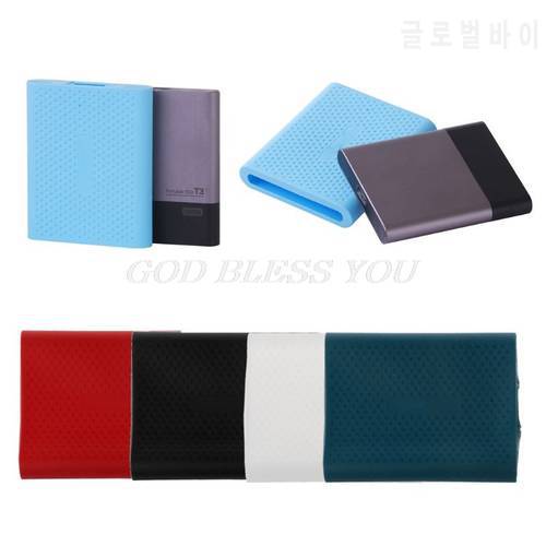 HDD Bags Cases Hard Drive Disk HDD Silicone Case Cover Protector Skin For SAMSUNG T5 SSD HDD Case Shipping