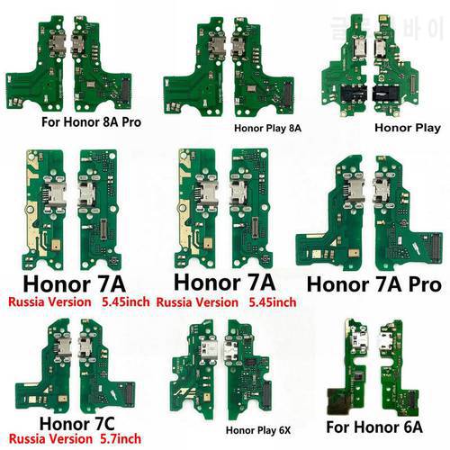 Charging Port Connector Board Parts Flex Cable With Microphone Mic For Huawei Honor Play 8A 7A 7C 7X 7S 6A 6C 6X 5C Pro