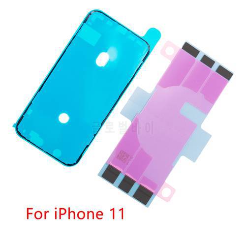 2pcs/lot For iPhone 11 pro Plus X XR XS Max Battery Sticker Strips + LCD Display Waterproof Seal Adhesive Sticker