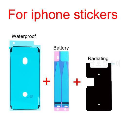 one set Battery + Waterproof + Radiating Stickers For iPhone 6S 7 8 4.7