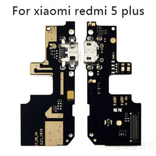 USB Charging Port Charger Board Flex Cable For Xiaomi Redmi 5 Plus Dock Plug Connector With Microphone Flex Cable