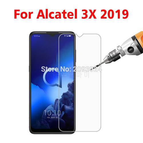 For Alcatel 3X 2019 Tempered glass Front Screen Protective For Alcatel 3X 5048U 5048Y glass Transparent Phone Protector Film