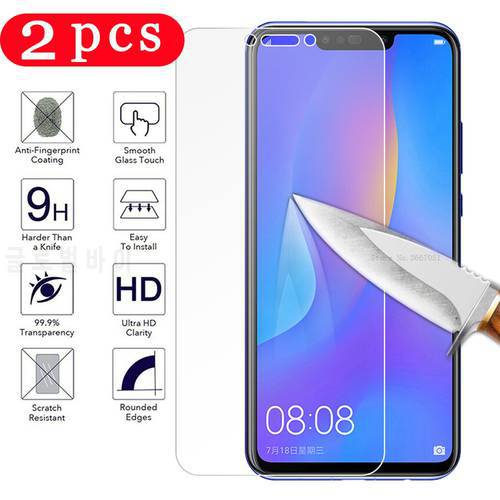 2/1Pcs tempered glass for huawei p smart plus 2018 2019 2020 p smart Z S pro phone screen protector protective film smartphone