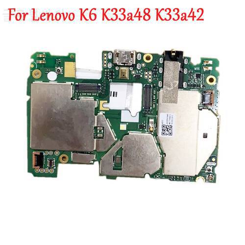 Original Tested Full Work Motherboard Logic Circuit Electronic Panel For Lenovo K6 K33A48 K33A42