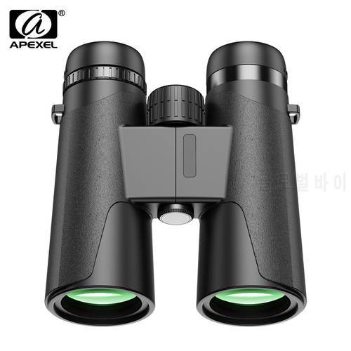 APEXEL New 10X42 Binoculars High Clarity Power 87M/1000M Hunting Telescope Optical Fixed Zoom For Outdoor Hunting Watching Match
