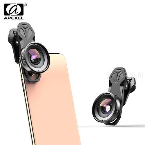 APEXEL HD Functions Optic Phone Mobile Lens Kit 110 Degree Wide Angle Lens With CPL-Star Filter Lens For iPhone Android Phones