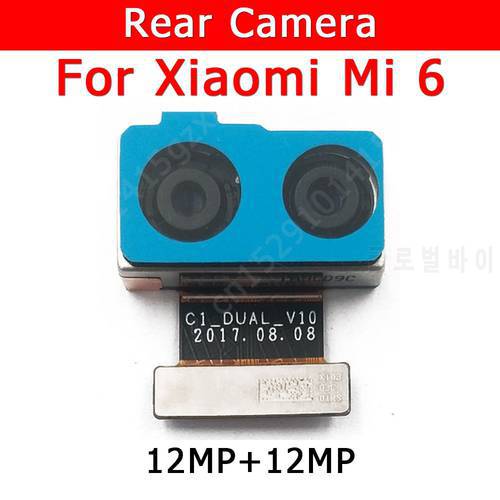 Original Rear Camera For Xiaomi Mi 6 Mi6 Back Main Big Camera Module Flex Cable Replacement Spare Parts