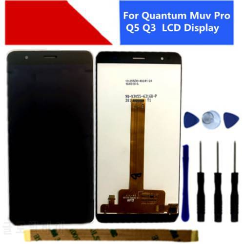 5.5inch 100% Test ok For Quantum Muv Pro Q5 Q3 Black LCD Display With Touch Screen Digitizer Assembly