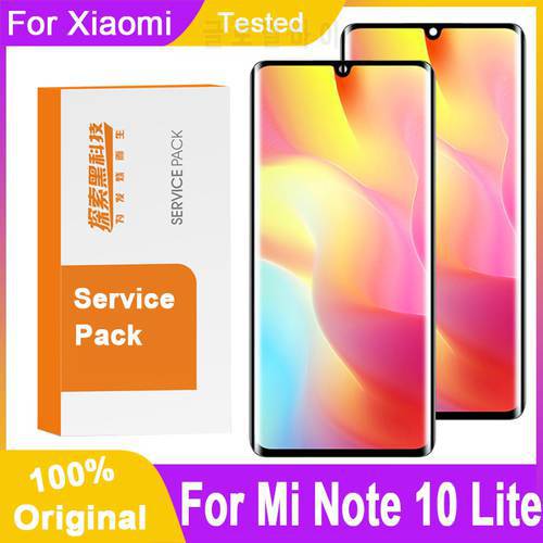 Original 6.47 Display Replacement For Xiaomi Mi Note 10 Lite LCD Touch Screen Digitizer Assembly For Mi Note 10 Lite Display