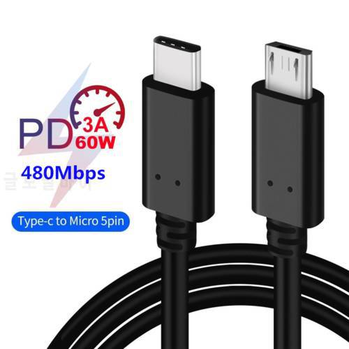 USB Type C To Micro 5pin USB Cable 3.1 Micro Usb Cable OTG USB C Fast Charging Data For Macbook Android Device Type-C USB-C Cord