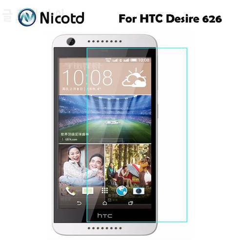 For HTC Desire 626 Dual Sim Screen Protector 2.5D 9H Tempered Glass Protective Film on 626s D626W D626n D626d 626G+ 4G Lte