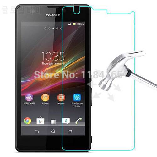 0.25mm Safety Tempered glass Film for Sony Xperia ZR / M36H / C5502 /C5503 Front LCD Screen Protector pelicula de vidro Guard