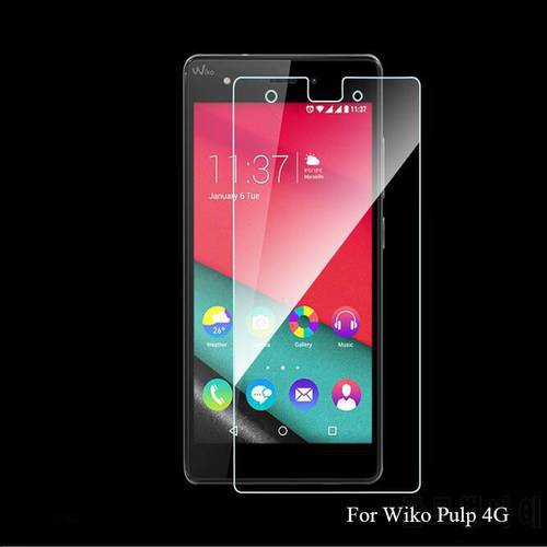 0.26mm Front Clear HD Explosion-proof LCD Tempered Glass Film for Wiko Pulp 4G 5 inch Screen Protector pelicula de vidro Guard