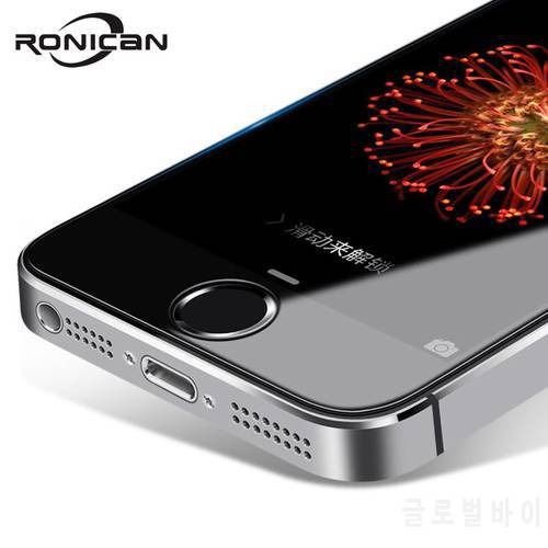 9H 2.5d 0.26 mm For iPhone 5 5s 5c Premium Tempered Glass Screen Protector RONICAN Toughened protective film for iPhone 5s SE