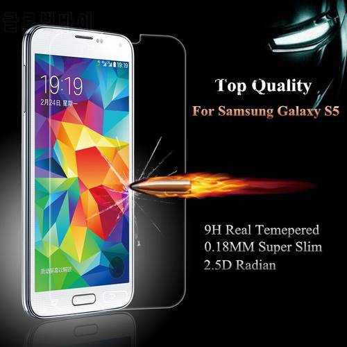 0.3mm Slim Explosion Proof Tempered Glass Film Screen Protector For Samsung Galaxy S5 i9600 G900F Guard pelicula de vidro