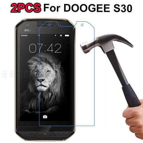 2PC Protective Glass For Doogee S59 Tempered Glass Screen Protector Safety Mobile Phone Film on Doogee S59 Pro Pelicula De Vidro