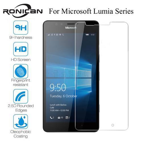 Tempered Glass For Microsoft Lumia 535 550 650 630 635 530 Screen Protector For Nokia Lumia 640 950 XL 640XL 950XL Front Film
