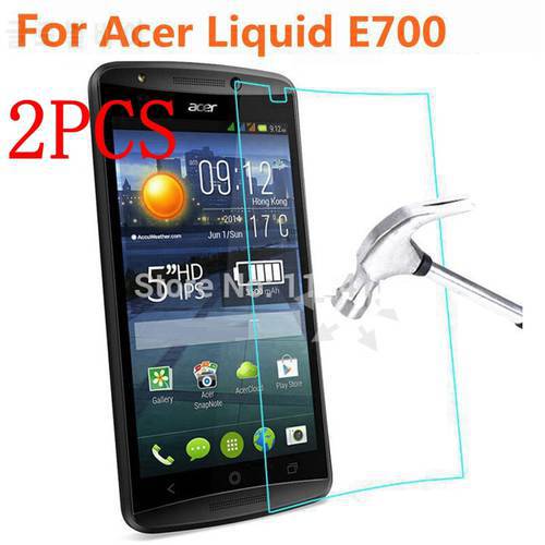 2PCS Original Tempered Glass For Acer Liquid E700 Screen Protector Toughened protective film For Acer Liquid E700 Glass