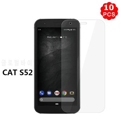 10PCS/Lot 2.5D 9H Tempered Glass For Cat S52 Screen Protector Protective Glass For Caterpillar S52 S 52 CatS52 Smartphone Film