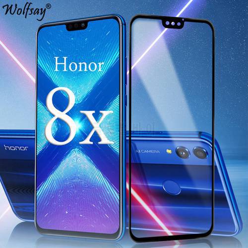 Full Cover Tempered Glass For Huawei Honor 8X Screen Protector Whole Glue Safety Glass For Huawei Honor 8X Phone Glass Honor 8X
