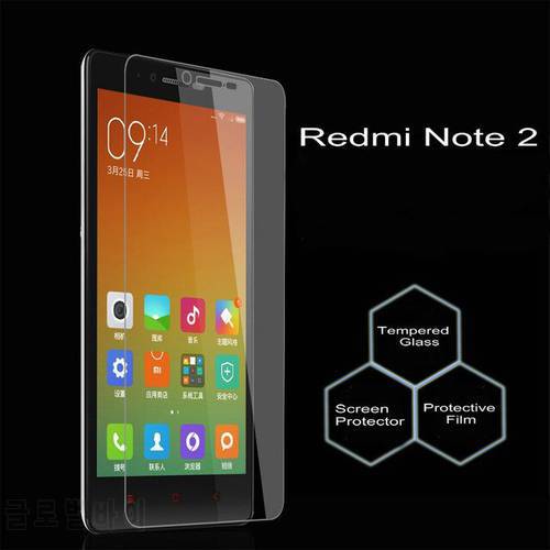 2.5D Tempered Glass For Xiaomi Redmi Note 2 High Quality Protective Film Explosion-proof Screen Protector for Redmi Note 2