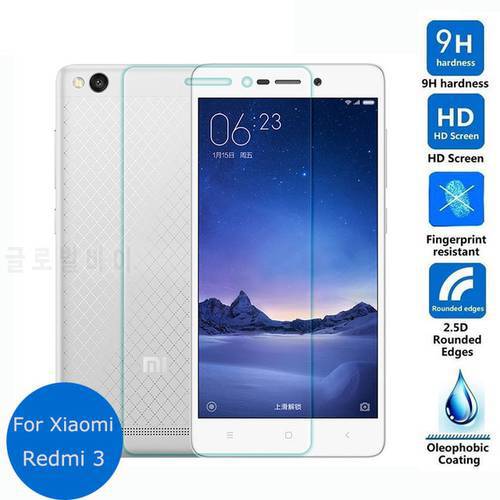 For Xiaomi Redmi 3 3S 3X Tempered Glass 9H High Quality Protective Film Explosion-proof Screen Protector for Redmi3 Pro 3S Prime