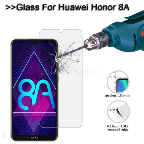 Tempered Glass For Huawei Honor 8A Screen Protector 9H Phone On Protective Glass For Huawei Honor 8A Honer Honor8a 8 A A8 Glass