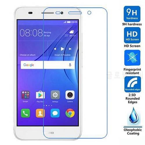 For Huawei Y3 2017 Tempered Glass Original 9H Protective Film Explosion-proof LCD Screen Protector For CRO-L02 CRO-L03 CRO-L22