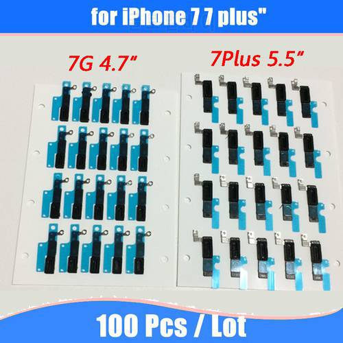 For iPhone 7 7Plus 100pcs/lot Earpiece Ear Speaker Self Adhesive Anti Dust Screen Grill Mesh with Rubber Gasket Replacement Part