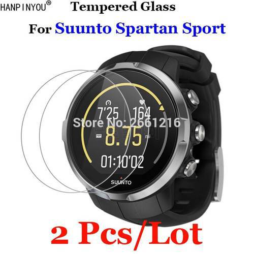 2 Pcs/Lot For Suunto Spartan Sport Tempered Glass 9H 2.5D Premium Screen Protector Film For Suunto Spartan Sports Smart Watch