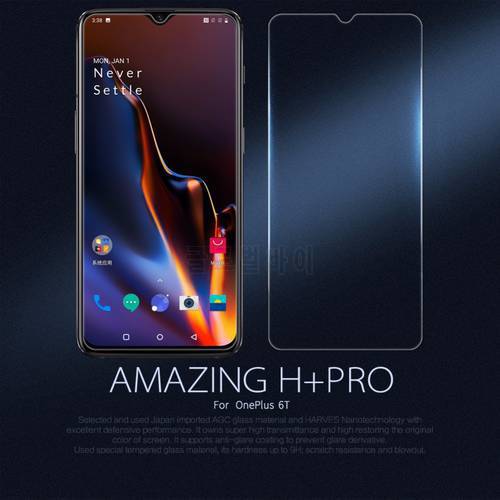 Oneplus 6T glass film Nillkin H+PRO 2.5D Screen Protector protective safety glass for One plus 6T Oneplus 6T