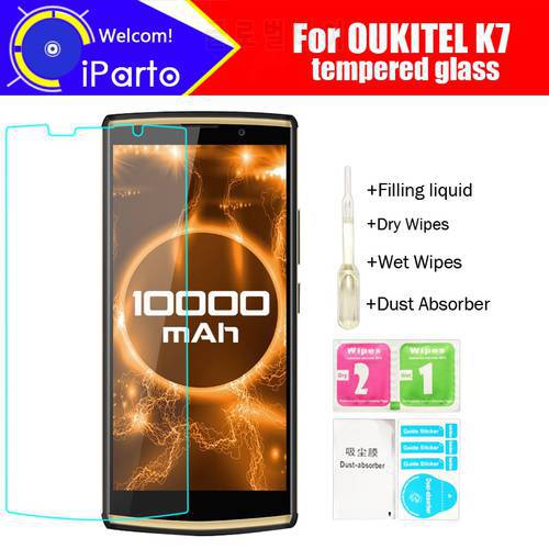 OUKITEL K7 Tempered Glass 100% Original Premium 9H 2.5D Screen Protector Film For OUKITEL K7 Phone (Not Full Cover)