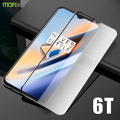Oneplus 6t Glass one plus 6t Tempered Glass OnePlus 6T Screen Protector MOFi 1+6T Full Cover clear OP6T Tempered Glass Film