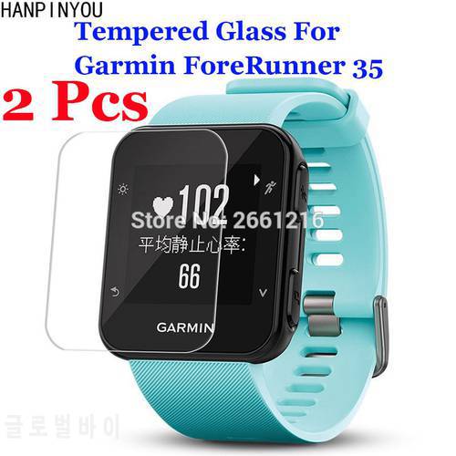 2 Pcs/Lot For Garmin ForeRunner 35 FR35 Tempered Glass 9H 2.5D Premium Screen Protector Film Outdoor Sport Running SmartWatch