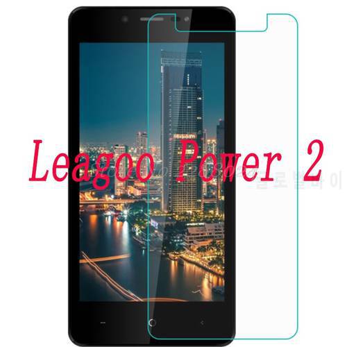 2PCS Tempered Glass 9H Explosion-proof Protective Film Screen Protector mobile phone for Leagoo Power 2 power2 cover