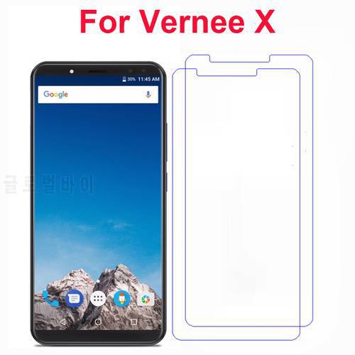 2PCS For Vernee X Tempered Glass Cover 9H 2.5D Ultra-Thin Front Phone Films Screen Protector For Vernee X Case Mobile Phone Film