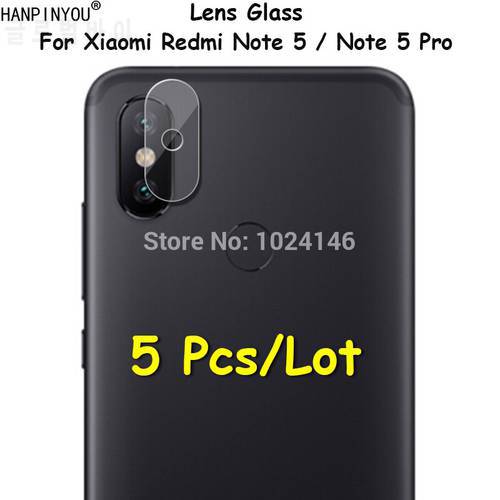 5 Pcs/Lot For Xiaomi Redmi Note5 / Note 5 Pro Ultra Thin Clear Back Camera Lens Protector Soft Tempered Glass Protective Film